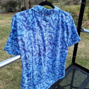 Blue Patterned Ladies Shirt
